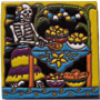 Mexican Talavara Tile Day of the dead -- Feast Meal 3002